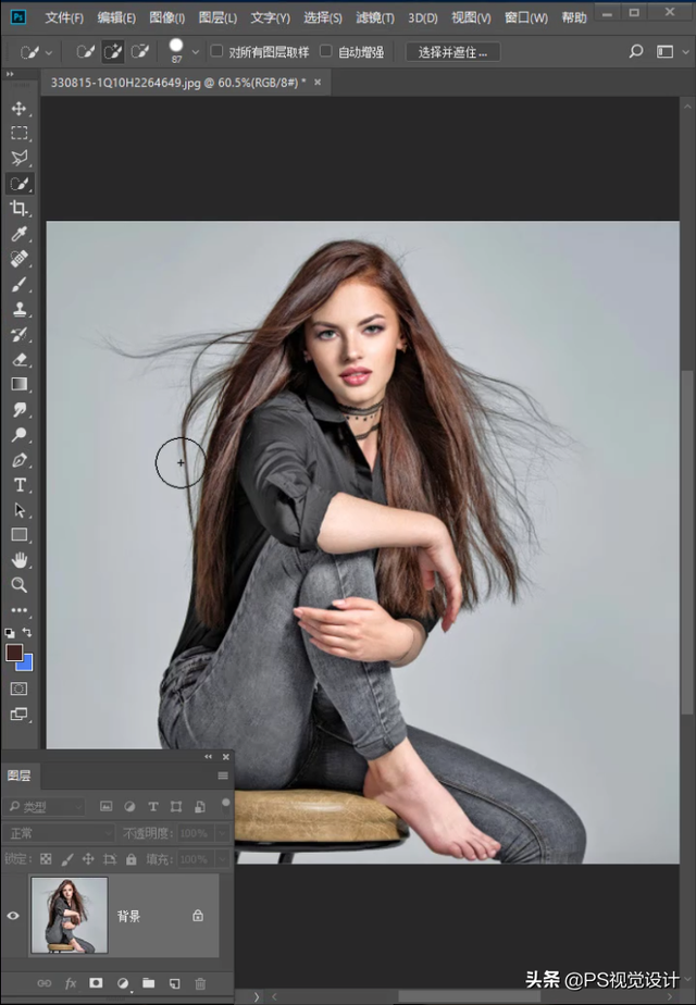 PS如何修剪白边，ps如何处理白边（PS抠头发丝有白边儿怎么处理）