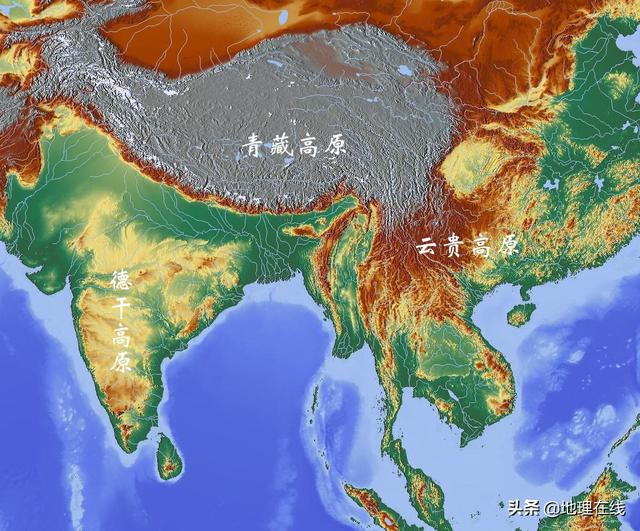 海拔最高的大洲,海拔最高和最低的大洲是什么(地形图看世界七大洲的最