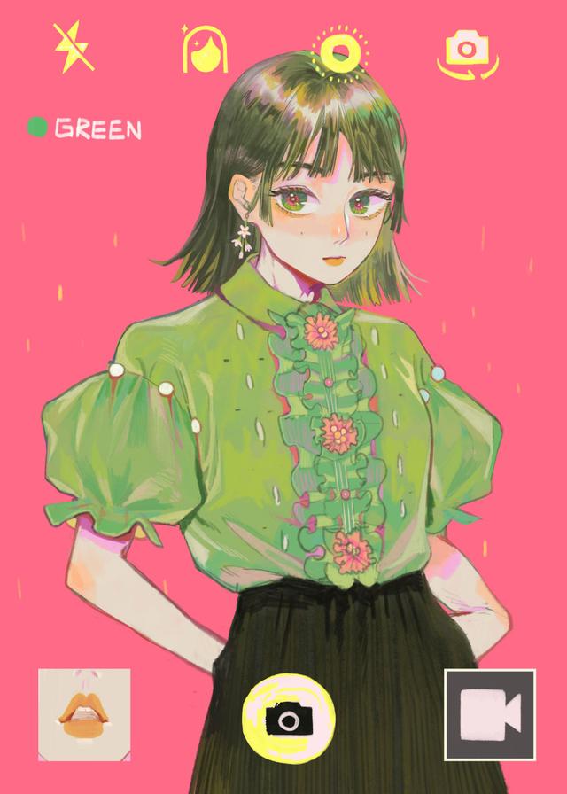 动漫头像/复古风微信，动漫头像/复古风（动漫风女生插画头像）