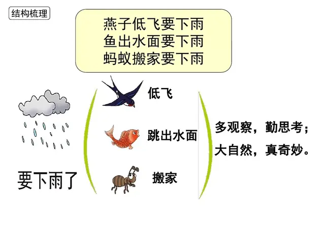 闷是什么结构（部编版一年级下册第14课《要下雨了》知识点+图文讲解）