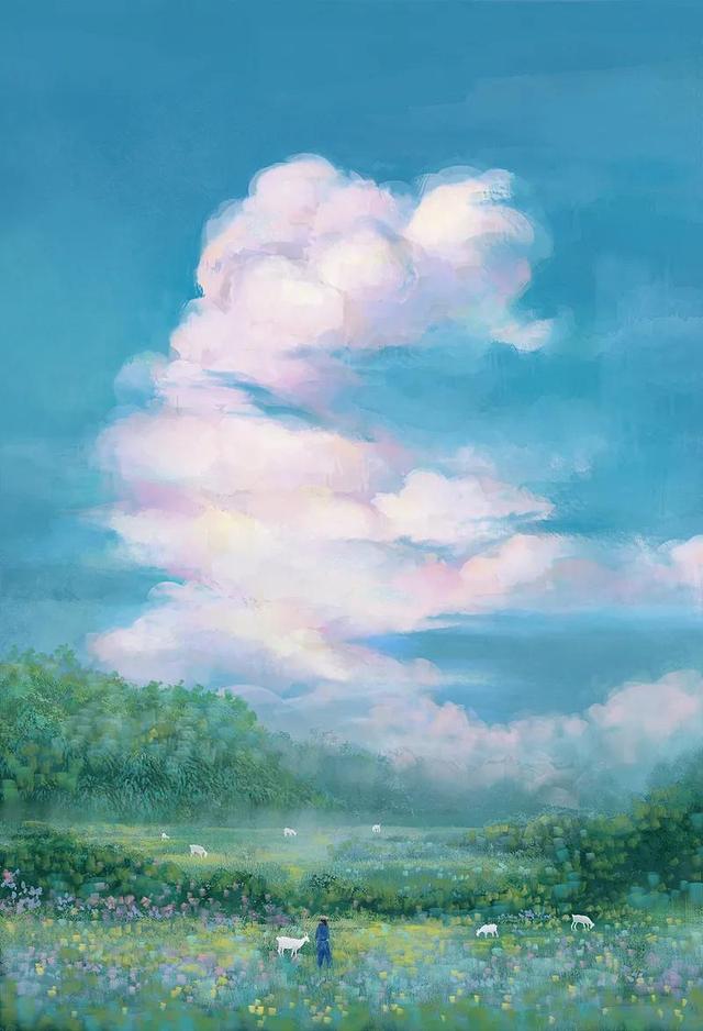 简单唯美意境图,唯美的意境图片(唯美意境的古风风景插画)