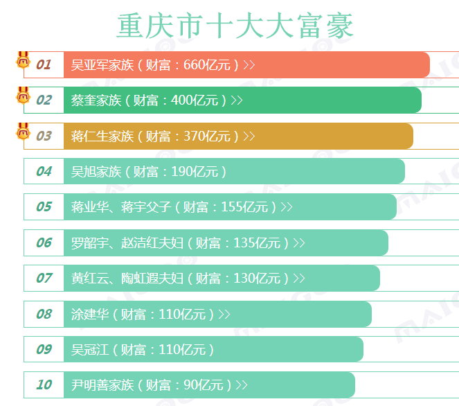 重庆站长（2019年重庆10大富豪排行榜）