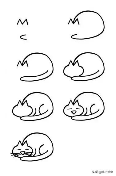 100种小猫怎么画，100种画真猫的画法（教你在纸上养个主子）