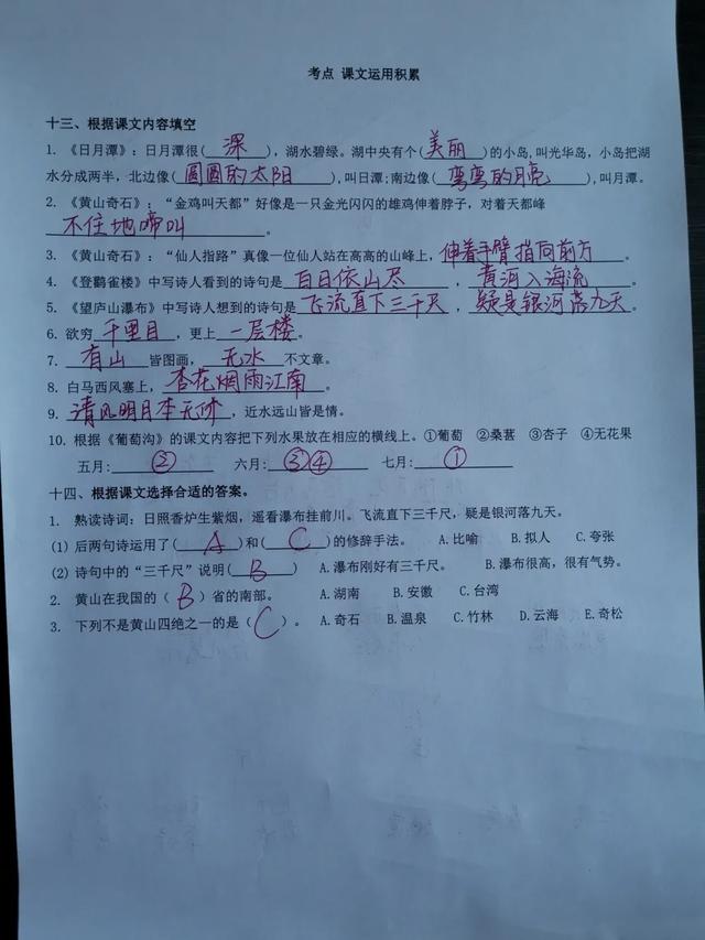 白马西风塞上杏花烟雨江南的意思，杏花烟雨江南。雾锁山头山锁雾（语文二年级上册《语文园地四》复习方法）