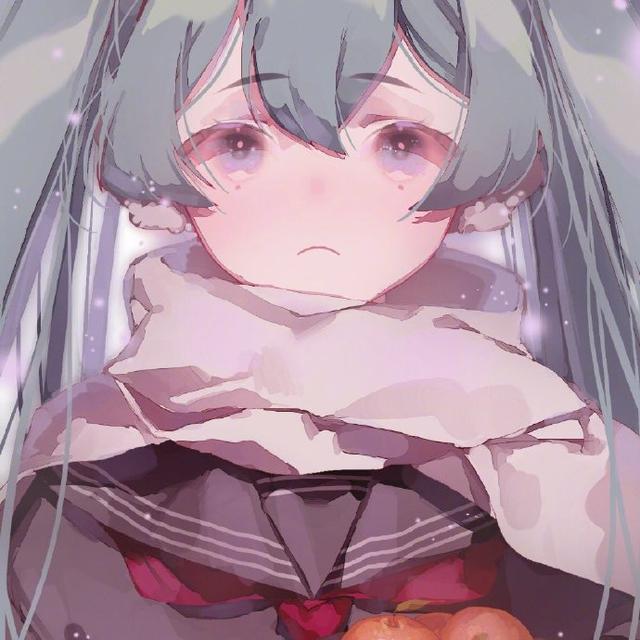 双马尾，微信头像，双马尾（这位画师大佬的初音太适合当头像了）