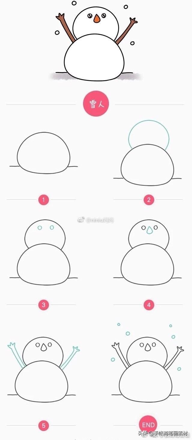 100个萌萌哒的简笔画，萌萌哒简笔画大全可爱（妈妈们有时间和宝宝一起画吧）