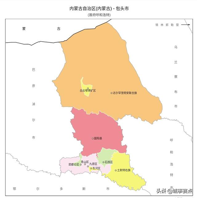 内蒙古行政区划图，蒙古故土鄂尔多斯（内蒙古自治区最新行政区划）