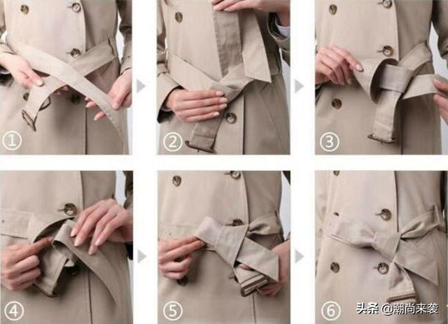 风衣蝴蝶结怎么打，风衣蝴蝶结怎么打的（穿大衣的女生必备）