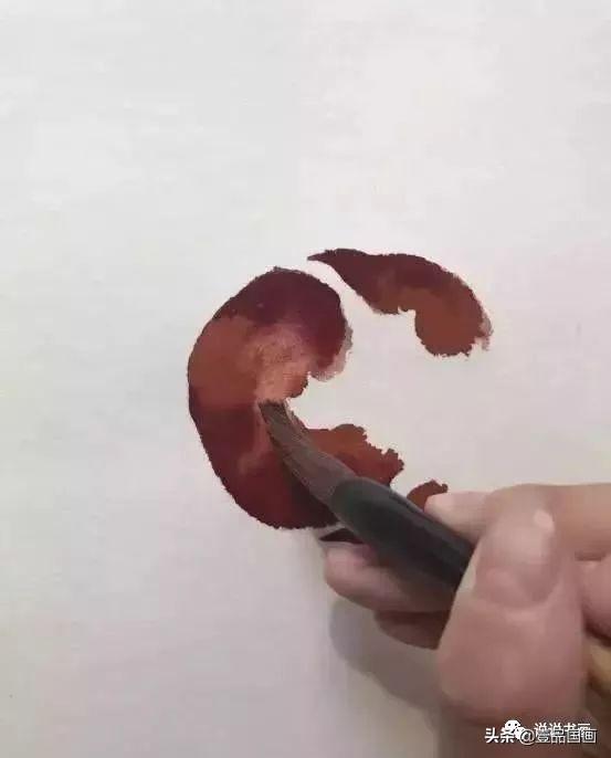 石榴简笔画画法，石榴的简笔画怎么画简单（花卉果蔬系列之石榴的写意画法）