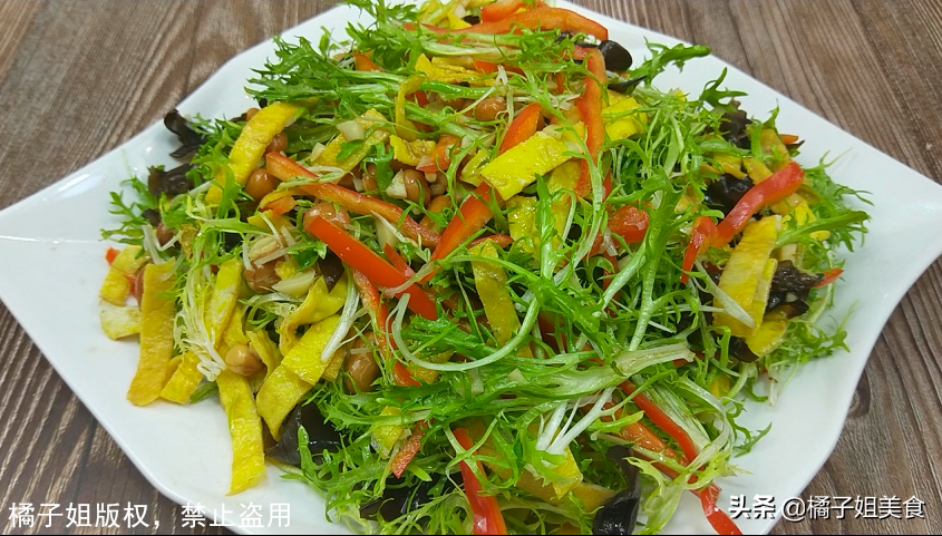 圖片[13]-【涼拌苦菊雞蛋木耳】做法步驟圖 年夜飯解膩必備-起舞食譜網