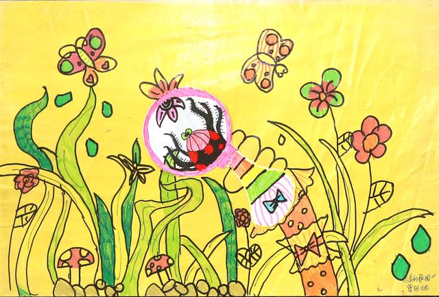 荷花池简笔画，荷花池简笔画手绘（美丽云浮——2020年云浮市庆祝六一儿童节少儿书画作品展）