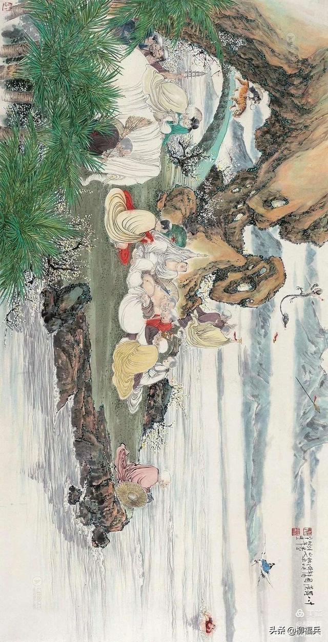 十八罗汉排名及顺序及图片，十八罗汉排名及顺序（名家人物画《十八罗汉图》欣赏）