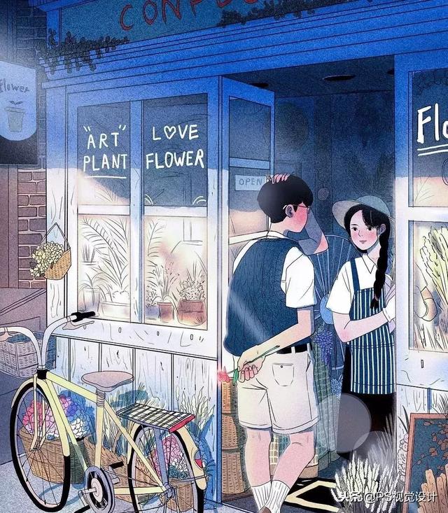 韩国插画师Myeong-Minho甜蜜日常插画，myeong minho插画师（成为少女们都想要的爱情图片）