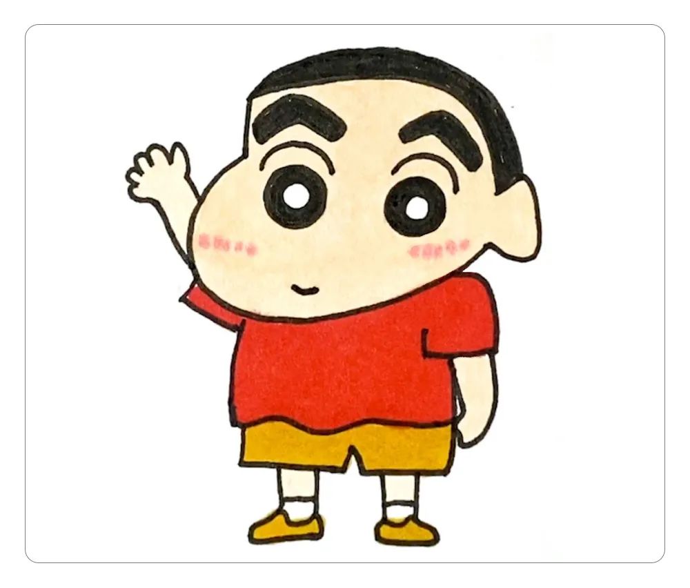 简单又好看的卡通人物怎么画,一步一步教你画蜡笔小新简笔画 - 玉三网