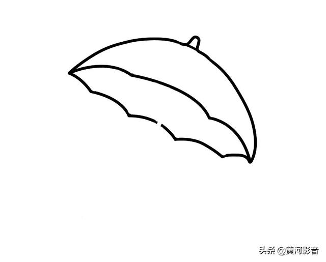 雨伞手绘 简笔画图片