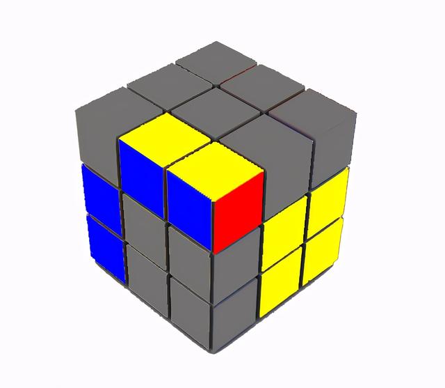 3阶魔方教程 1~7步骤，魔方怎么玩（一学就会的三阶魔方复原法-桥式复原法）