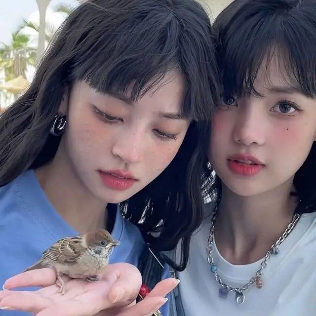 好看闺头♡，微信头像，好看闺头♡（一组超好看的闺蜜头像集）