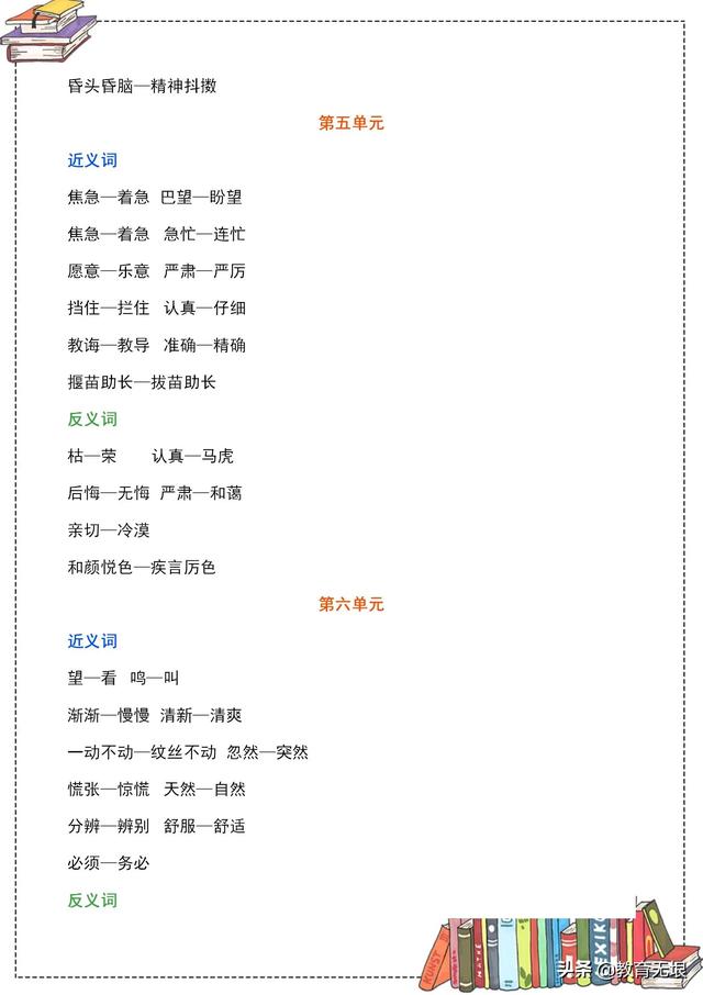 专门的近义词是什么，“专门”的近义词是什么（1-8单元常考近、反义词大全）