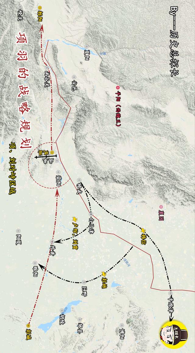 中国历史楚汉地图，楚汉地图 鸿沟（图解楚汉战争：楚汉对峙）