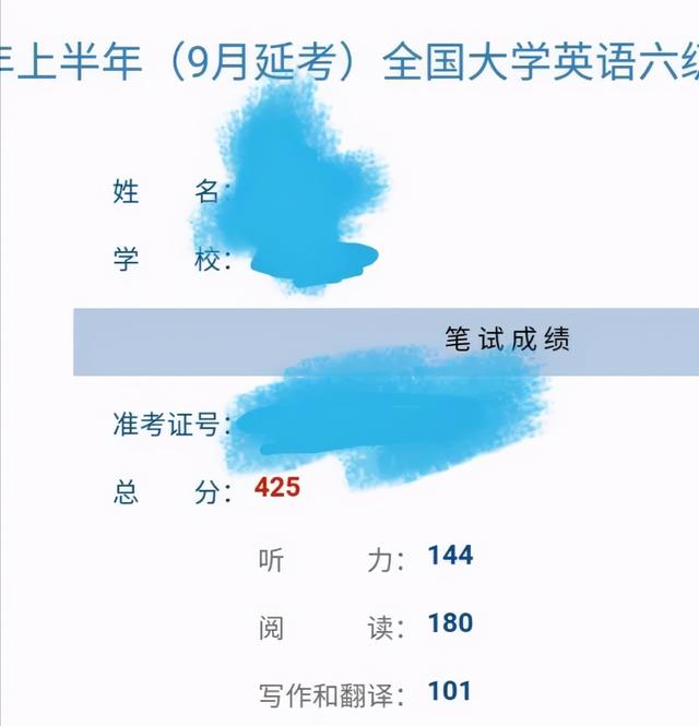 六级多少分算过，cet6多少分算过（到底是425分还是426分）