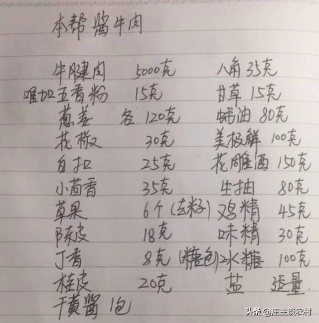 绝密配方的做法，庄主一次性分享给大家