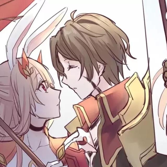 孙尚香刘备情侣头像微信，孙尚香刘备情侣头像（王者荣耀情侣头像丨后羿和嫦娥）