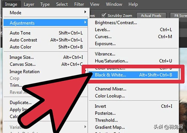 ps怎么把图片变成黑白，用PS把彩色照片变成黑白色的5种方法（使用Photoshop将彩色照片转换成黑白照片的办法）