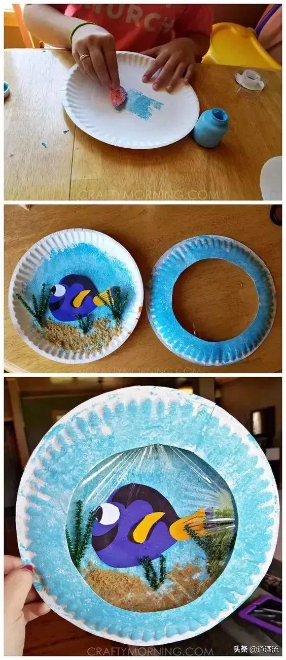 幼儿园大班手工纸质飞盘制作方法，承包幼儿园整个学期美工课堂