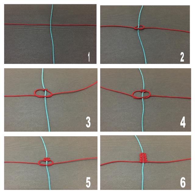 手绳结尾打结方法图解，手链结尾扣怎么编图解（结绳教程——实用的平结）
