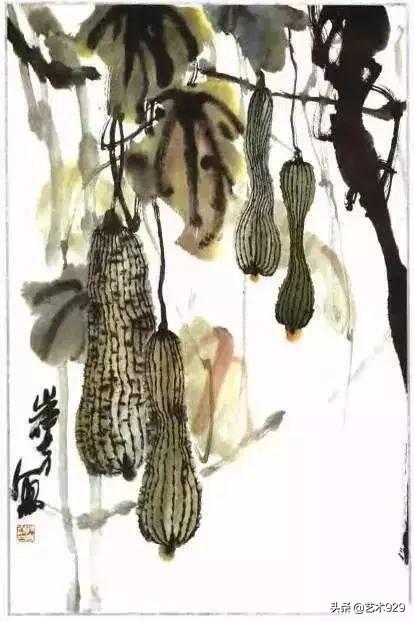 丝瓜喜欢阴还是阳，丝瓜苗喜阳还是阴（一教就会，国画丝瓜的写意画法）