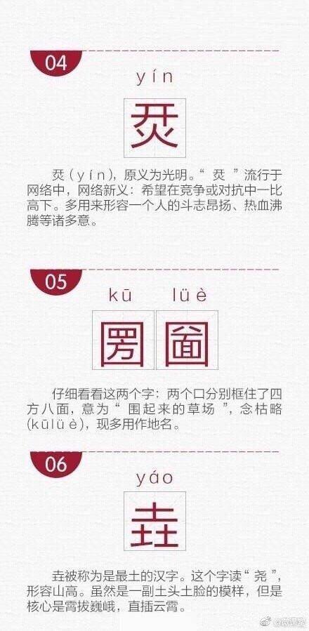 有特殊意义的生僻字，寓意好的生僻字（网络流行的30个生僻字）