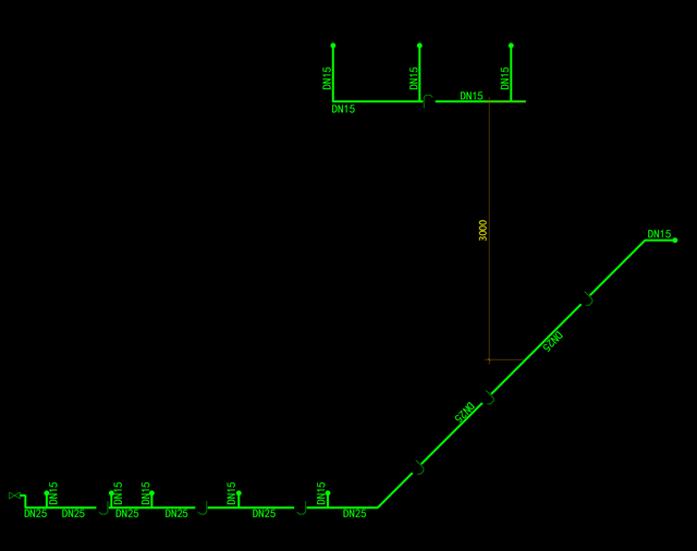 在天正暖通中如何画一根管道，天正给排水管道立管怎么画（环艺实操天正给水系统）