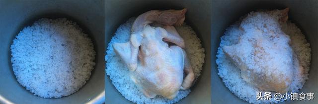 粗盐不包纸盐焗鸡的做法，锡纸包鸡盐焗（简单粗暴的盐焗鸡懒人做法）