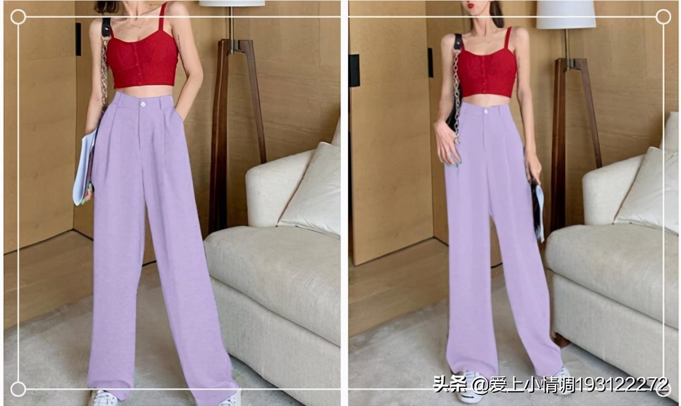 紫色和什么颜色搭配好看(下身紫色裤子上身穿什么)