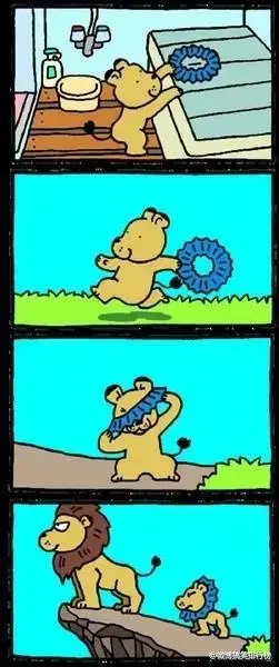 抗日四格连环画，一波四格漫画