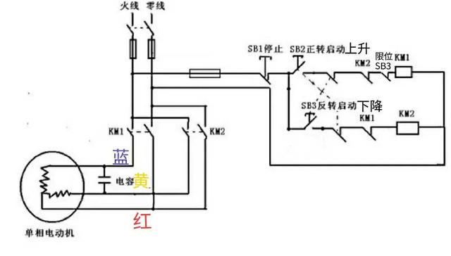 家用吊机接线图图片