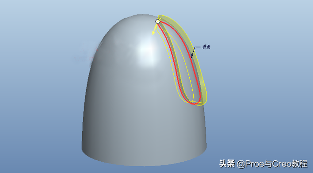 如何用creo画球体，creo怎么画圆锥体（Proe曲面建模创建球形把手）