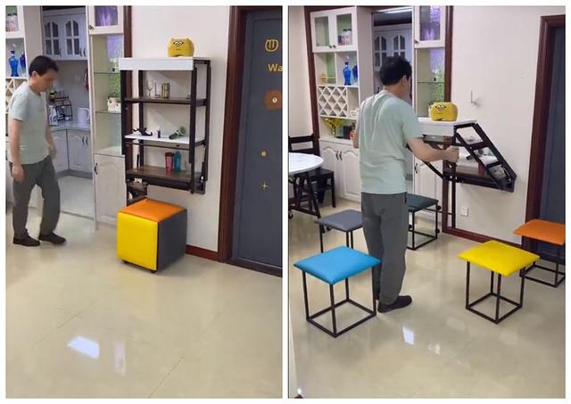 什么是折叠家具，有哪些多功能折叠家具（老俩口蜗居36㎡居室）