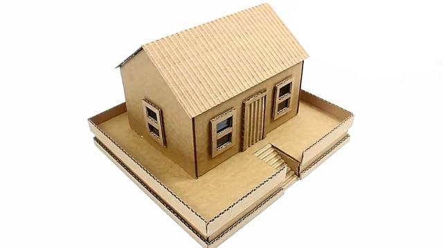手工房屋模型制作图纸图片