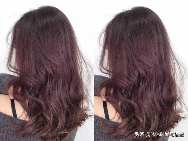紫棕色的头发究竟是怎样子的,就是主色调为紫色,然后结合了棕色的调色