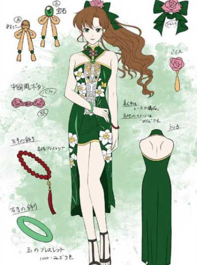 动漫女头 旗袍/可爱/优质，微信头像，安奈：动漫女头 旗袍/可爱/优质（当美少女战士穿上旗袍）