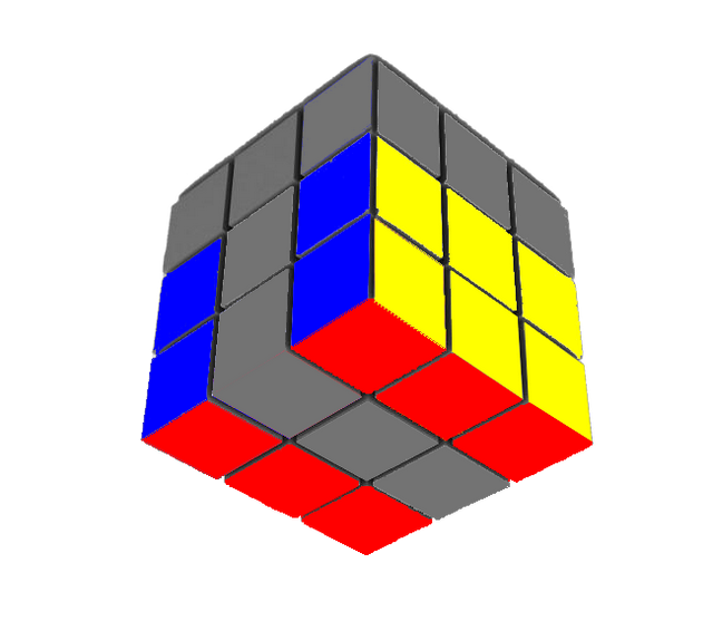 3阶魔方教程 1~7步骤，魔方怎么玩（一学就会的三阶魔方复原法-桥式复原法）