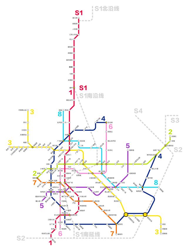 无锡地铁二号线，2021无锡地铁2号线路图（无锡3条新地铁线路得到批复）