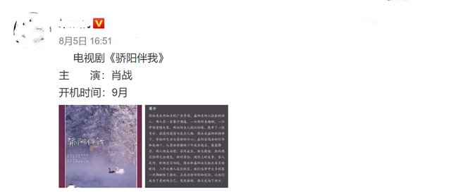 肖战演过的现代电视剧有哪些，肖战的电视剧有哪些现代剧（网曝肖战将出演《骄阳伴我》）