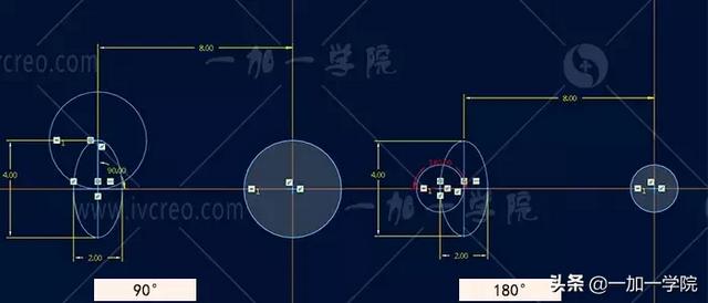 creo尺寸阵列怎么用，creo阵列表怎么用（Proe/Creo大小间隔阵列-一加一学院）