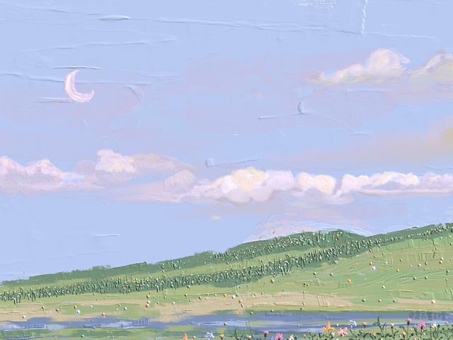 iPad壁纸，ipad壁纸高清（油画风iPad平板壁纸图片）