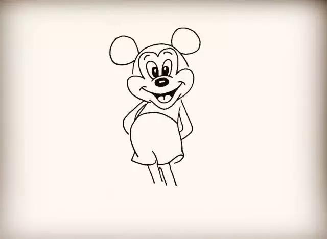 大耳朵图图简笔画，简笔画大耳朵图图简单画法（迪斯尼经典动画之米奇、米老鼠最简单的画法）