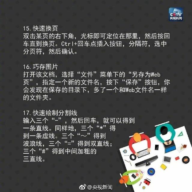 学会文字处理的基本操作，20个Word文字处理技巧