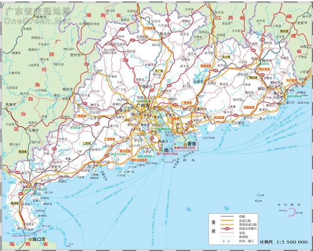 海南地图高清版大图，海南省十八个市县的地图（《中国各省份高清版大图》组图）