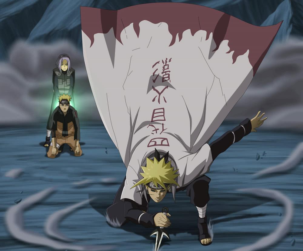 首先是火影当中的四代火影波风水门.